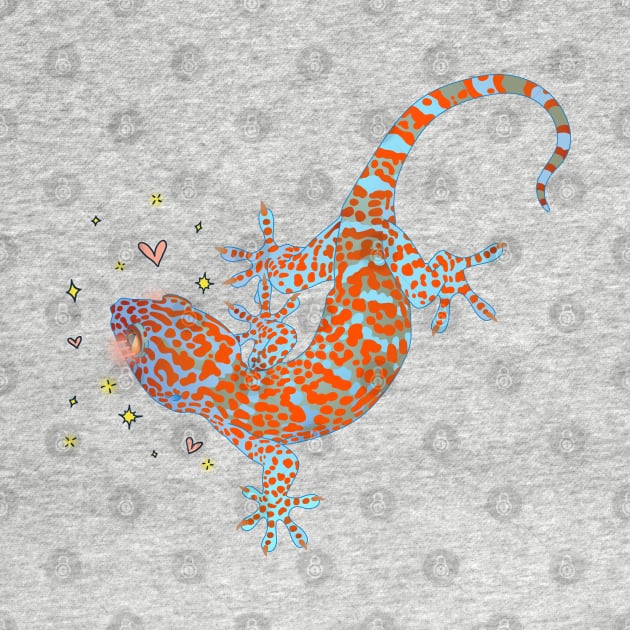 Kawaii Tokay Gecko by ziafrazier